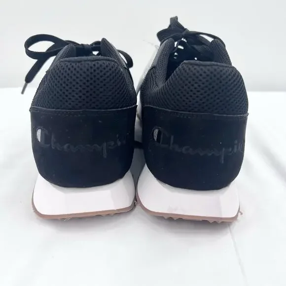 Champion Replay Dash Logo Sneakers Mens Size 11 Black / White - NEW - Picture 4 of 7